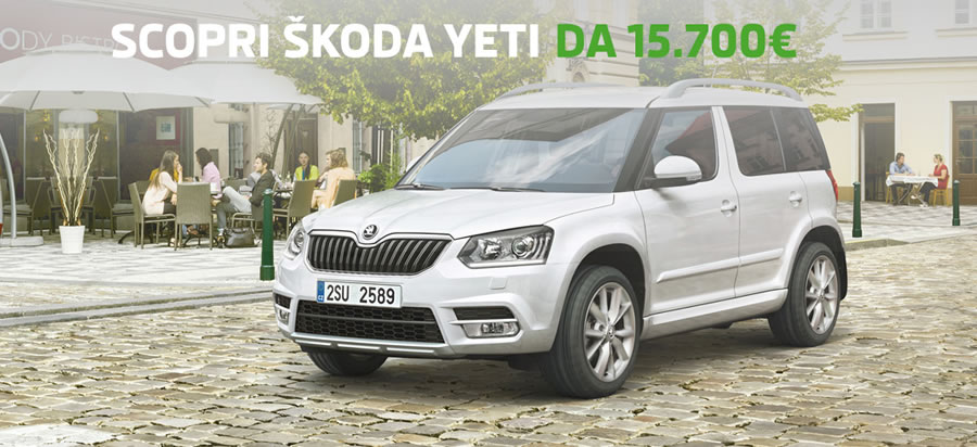 Promozioni &Scaron;koda yeti_easy Venezia - Scantamburlo Automobili S.r.l. Concessionaria &Scaron;koda Venezia - Venezia &Scaron;koda - Scantamburlo Automobili S.r.l.